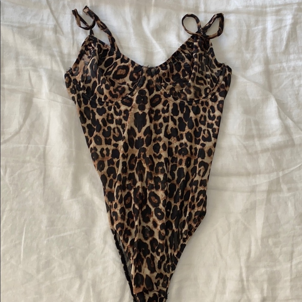Leopard Mesh Bodysuit